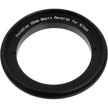 FotodioX Adaptador Macro 55mm para Montura Nikon F Aluminio Anodizado