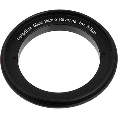 FotodioX Adaptador Macro 55mm para Montura Nikon F Aluminio Anodizado