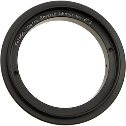 FotodioX 58mm Adaptador para Montura Invertida Macro para Canon EF-Mount Aleación de Aluminio Anodizado
