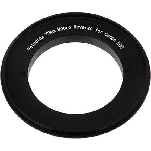 FotodioX 72mm Anillo Adaptador Macro Reversible para Cámaras Canon EF Montura