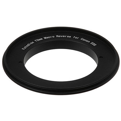 FotodioX 72mm Anillo Adaptador Macro Reversible para Cámaras Canon EF Montura