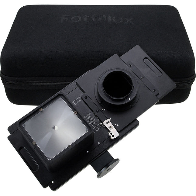 FotodioX Vizelex RhinoCam sistema con montura Mamiya 645 para cámaras Sony E-Mount Full Frame con pantalla de composición 6x4.5 cm