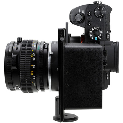 FotodioX Vizelex RhinoCam sistema con montura Mamiya 645 para cámaras Sony E-Mount Full Frame con pantalla de composición 6x4.5 cm