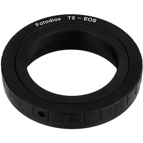 FotodioX Adaptador de objetivo T-Mount a Canon EOS montura EF EF-S metal anodizado