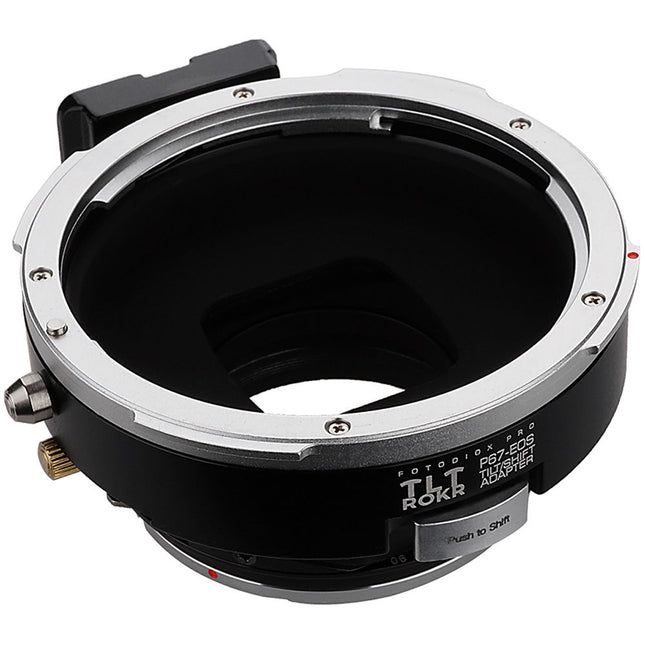 FotodioX Pro TLT ROKR Adaptador Tilt Shift para Pentax 67 a Canon EOS con 10mm Shift 10° Tilt
