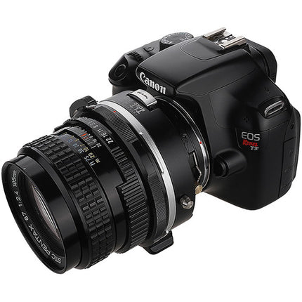 FotodioX Pro TLT ROKR Adaptador Tilt Shift para Pentax 67 a Canon EOS con 10mm Shift 10° Tilt
