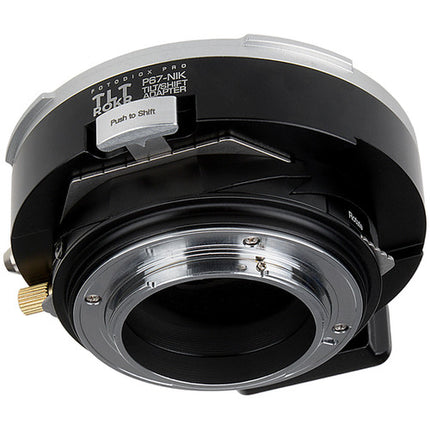 FotodioX Pro TLT ROKR Adaptador Tilt Shift para Pentax 67 a Nikon F con ±10mm Shift y 10° Tilt