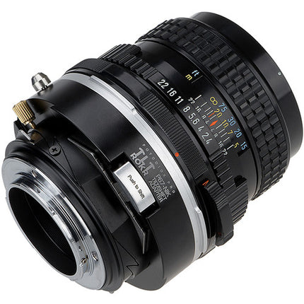 FotodioX Pro TLT ROKR Adaptador Tilt Shift para Pentax 67 a Nikon F con ±10mm Shift y 10° Tilt