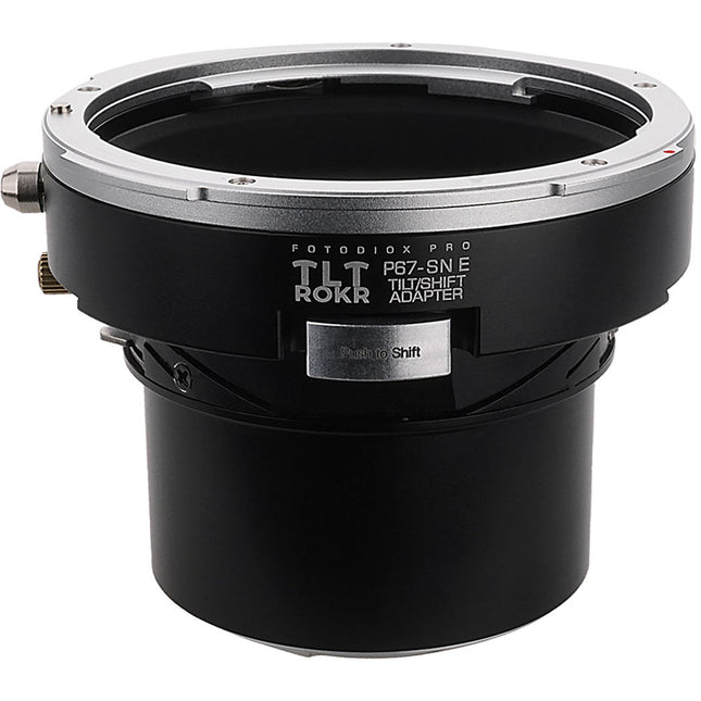 FotodioX Pro TLT ROKR Adaptador Tilt-Shift para Pentax 67 a Sony E con 10mm desplazamiento 10° inclinación