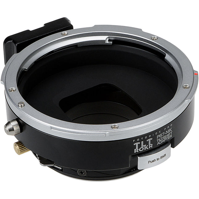 FotodioX Pro TLT ROKR Adaptador Tilt Shift para Pentax 67 a Nikon F con ±10mm Shift y 10° Tilt