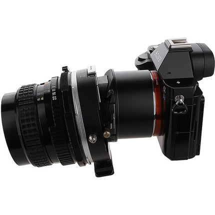 FotodioX Pro TLT ROKR Adaptador Tilt-Shift para Pentax 67 a Sony E con 10mm desplazamiento 10° inclinación