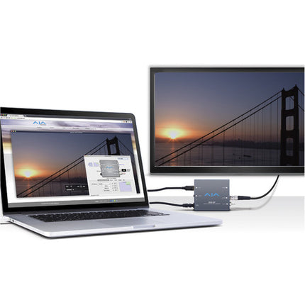 AJA Hi5-12G Mini-Convertidor 12G-SDI a HDMI 2.0 UHD 4K60 HDR