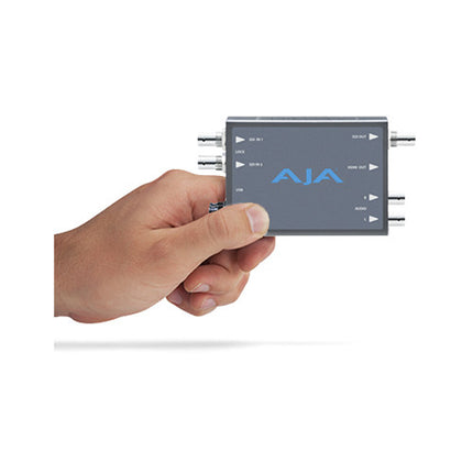 AJA Hi5-12G Mini-Convertidor 12G-SDI a HDMI 2.0 UHD 4K60 HDR