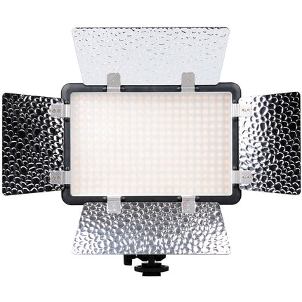 Godox LED308IIY Luz LED para cámara 21W 3300K Regulable Barndoors Montura abatible
