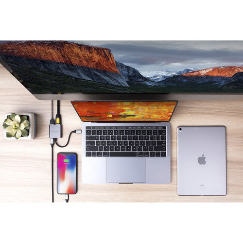 HYPER HyperDrive 4K HDMI Hub USB Type-C Resolución 3840 x 2160 Space Gray