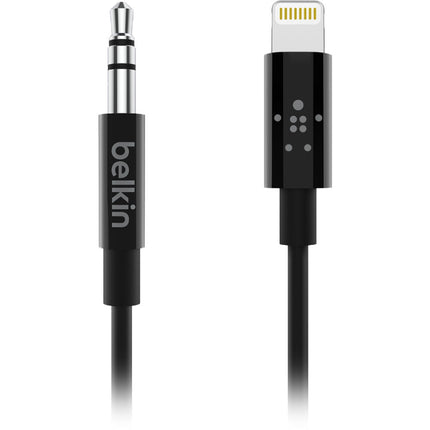 Belkin Cable de Audio 3.5mm a Lightning 1.8m MFi Certificado Negro