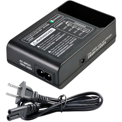 Cargador Godox para Flashes Ving 100-240V Carga en 2.5 Horas