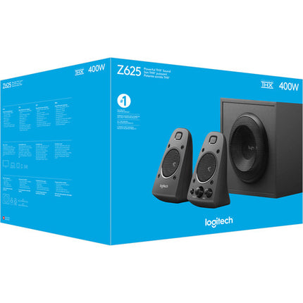 Sistema de altavoces Logitech Z625 con subwoofer 200W RMS y entrada óptica