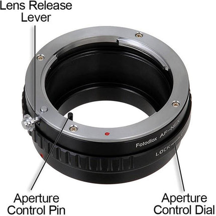 FotodioX Adaptador de Montura para Lente Sony A-Mount a Cámara E-Mount con Control de Apertura