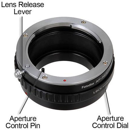 FotodioX Adaptador de Montura para Lente Sony A-Mount a Cámara E-Mount con Control de Apertura