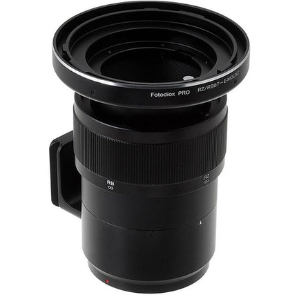 FotodioX Pro Adaptador Montura para Lentes Mamiya RB67 RZ67 a Cámara Sony E-Mount Metal Chrome