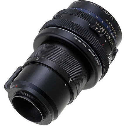 FotodioX Pro Adaptador Montura para Lentes Mamiya RB67 RZ67 a Cámara Sony E-Mount Metal Chrome