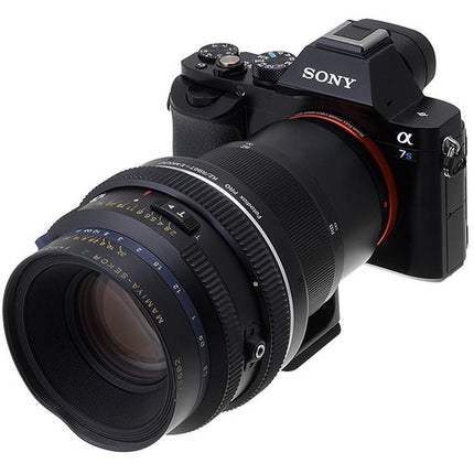 FotodioX Pro Adaptador Montura para Lentes Mamiya RB67 RZ67 a Cámara Sony E-Mount Metal Chrome