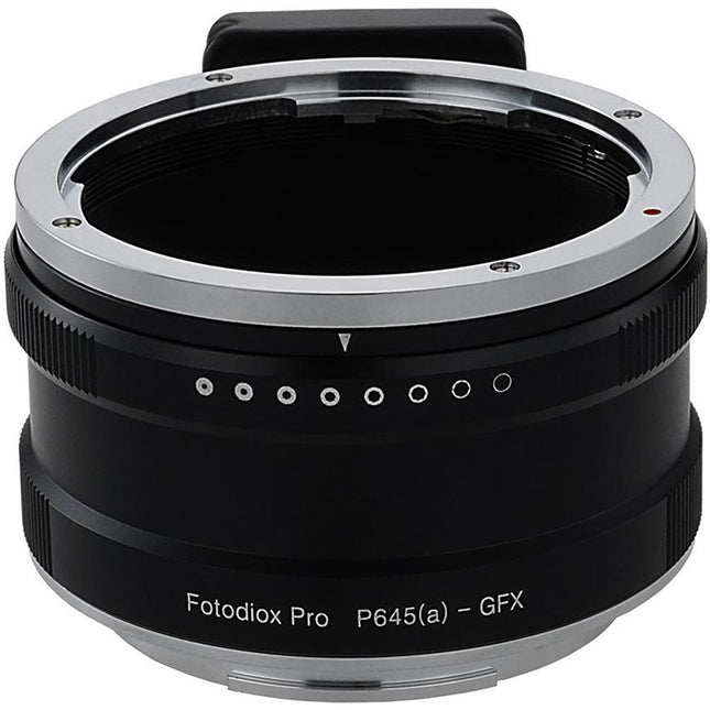 Adaptador FotodioX Pro Montura Pentax 645 a Fujifilm G con Control de Apertura