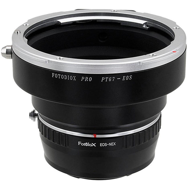 FotodioX Pro Adaptador Montura para Objetivo Pentax 67 a Sony E Montura con Enfoque Infinito y Construcción Metallica