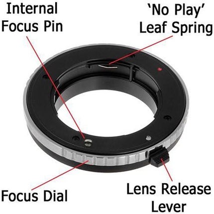 FotodioX Adaptador Montura para Lente Contax G a Cámara Sony Alpha con Dial de Enfoque