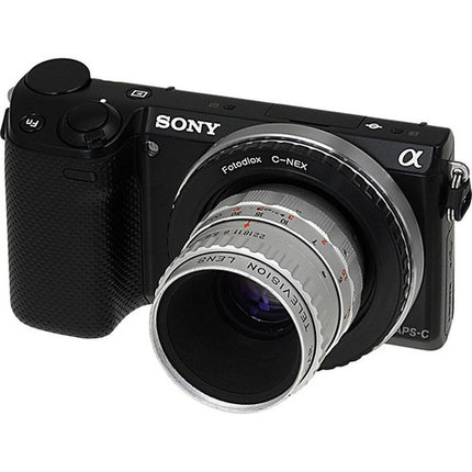 FotodioX Adaptador de Montura para Lente C-Mount a Cámara Sony E-Mount Anodizado