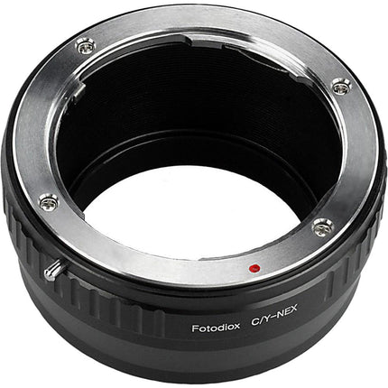 FotodioX Adaptador de Montura para Lente Contax Yashica a Sony E Montura con Enfoque Infinito y Construcción de Aluminio Anodizado