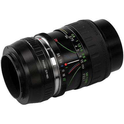 FotodioX Adaptador de Montura para Lente Contax Yashica a Sony E Montura con Enfoque Infinito y Construcción de Aluminio Anodizado