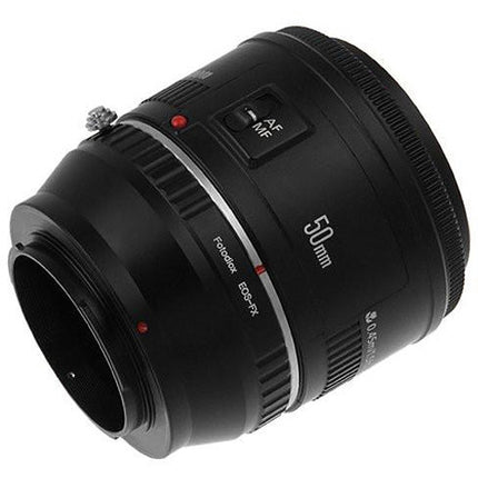 FotodioX Adaptador Montura para Lentes Canon EOS a Cámara Fujifilm X con Enfoque Infinito y Aleación de Aluminio