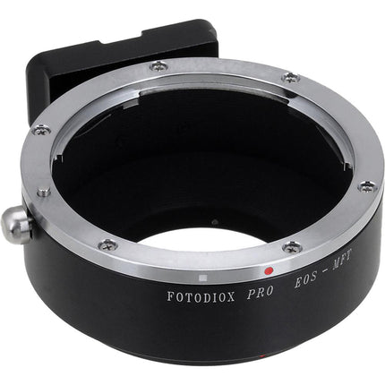 FotodioX Pro Adaptador Montura Canon EOS a Micro Cuatro Tercios Metal Chrome