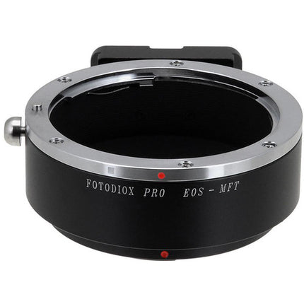 FotodioX Pro Adaptador Montura Canon EOS a Micro Cuatro Tercios Metal Chrome