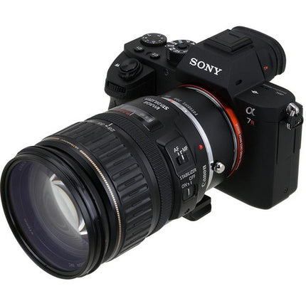 FotodioX Pro Adaptador para Montura Canon EOS a Sony E Metal Sin Juego