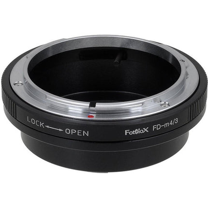 FotodioX Adaptador de Montura para Lentes Canon FD FL a Micro Cuatro Tercios con Anillo de Control de Apertura