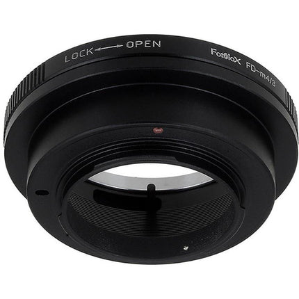FotodioX Adaptador de Montura para Lentes Canon FD FL a Micro Cuatro Tercios con Anillo de Control de Apertura