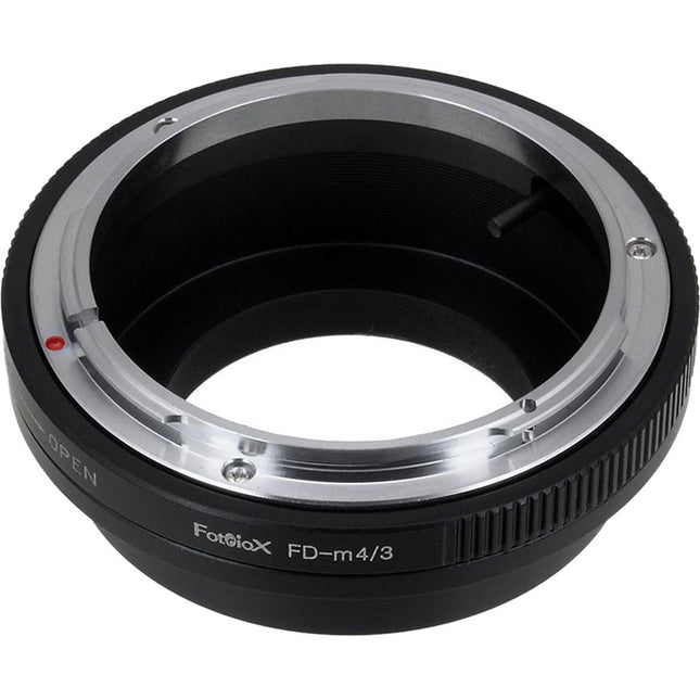 FotodioX Adaptador de Montura para Lentes Canon FD FL a Micro Cuatro Tercios con Anillo de Control de Apertura