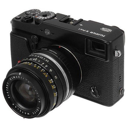 FotodioX Adaptador Montura para Lente Leica R a Cámara Fujifilm X Montura Anodizado Con Enfoque Infinito