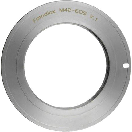 FotodioX Pro Adaptador Montura M42 a Cámara Canon EOS Metal Chrome