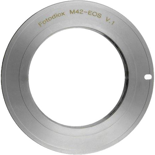 FotodioX Pro Adaptador Montura M42 a Cámara Canon EOS Metal Chrome