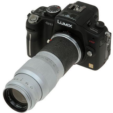 FotodioX Adaptador de Montura para Lente Leica M a Cámara Micro Cuatro Tercios aluminio anodizado
