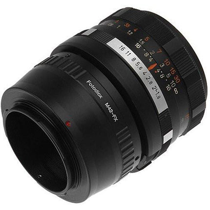 FotodioX Adaptador de Montura para Lente M42 Tipo 2 a Cámara Fujifilm X Soporte Enfoque Infinito