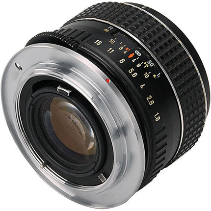 FotodioX Pro Adaptador montura M42 a Nikon F metal cromado sin juego
