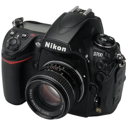 FotodioX Pro Adaptador montura M42 a Nikon F metal cromado sin juego