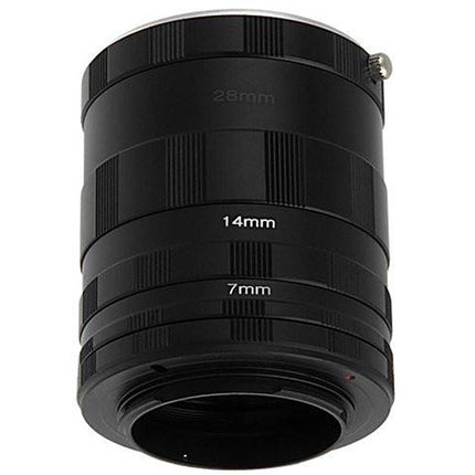 FotodioX Macro Tubos de Extensión 7 14 28mm para Cámaras Micro Cuatro Tercios