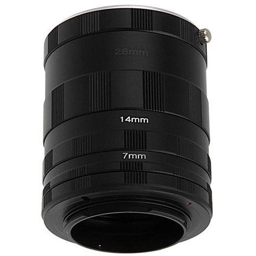 FotodioX Macro Tubos de Extensión 7 14 28mm para Cámaras Micro Cuatro Tercios