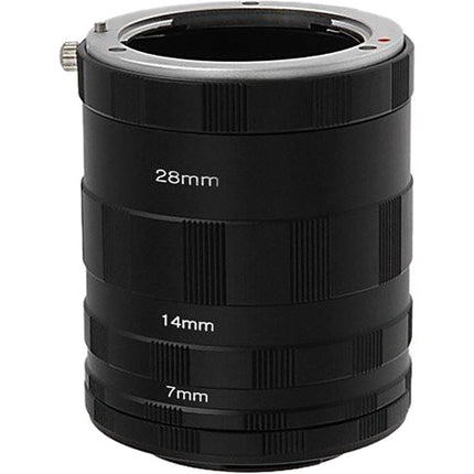 FotodioX Macro Tubos de Extensión 7 14 28mm para Cámaras Micro Cuatro Tercios